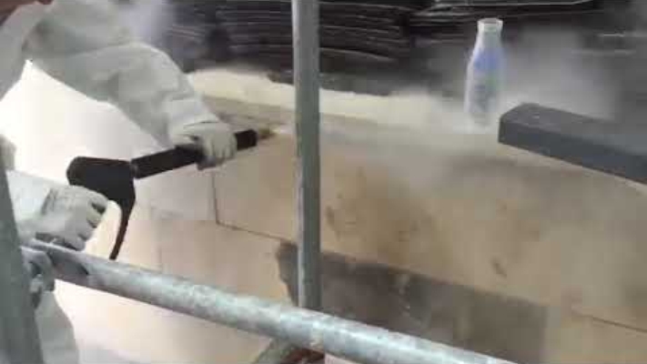 Dış alan özel kaplama taşların Wet Steam Buhar temizliği